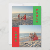 Carte de vacances avec collage de photos personnal (Dos)