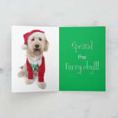 Carte de vacances avec Doodle d'or (Intérieur)