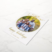 Carte de vacances avec ornement à ruban fantaisist (Rotation)