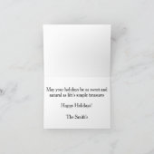 Carte de vacances avec ornements d'orange séchée (Intérieur)