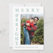 carte de vacances avec photo personnalisée et text (Devant)