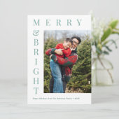 carte de vacances avec photo personnalisée et text (Debout devant)