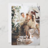 Carte de vacances avec photo pleine page et typogr (Devant)