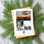 Carte de vacances avec un collage de photos de l'é