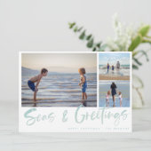 Carte de vacances avec un collage de photos de pla (Debout devant)