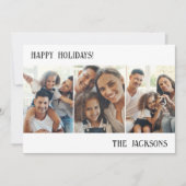 Carte de vacances avec un collage photo moderne no (Devant)