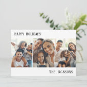 Carte de vacances avec un collage photo moderne no (Debout devant)