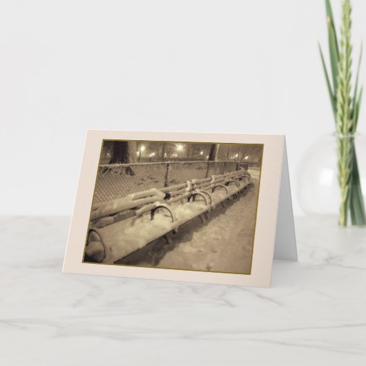 Carte de vacances "Banches neigeuses" - Joys tranq (Devant)