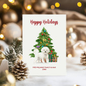 Carte de vacances Bichon Frise