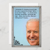 Carte de vacances Biden personnalisable (Devant / Derrière)