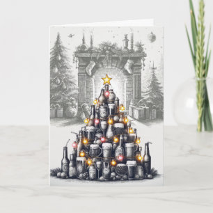 Carte de vacances Bière Tree