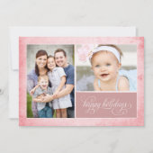 Carte de vacances Bio Rose Grunge 2 Photo (Devant)