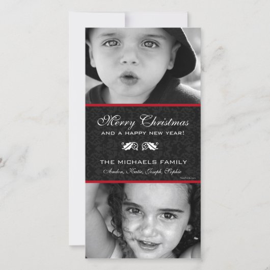 Carte de vacances Black Damas (Devant)