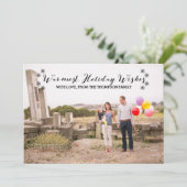 Carte de vacances Black Warmest Warmest (Debout devant)