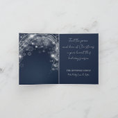 Carte de vacances Blue Chic Christmas Tree (Intérieur)