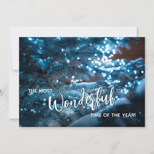 Carte de vacances Blue Christmas Tree (Devant)