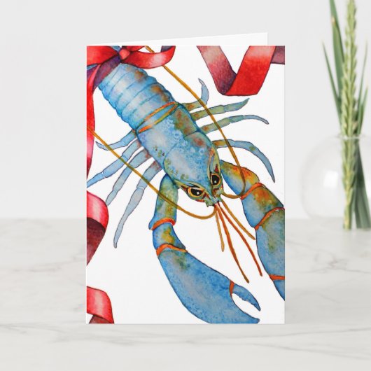 Carte de vacances Blue Lobster (Devant)