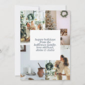 Carte de vacances Blue Modern esthétique (Dos)