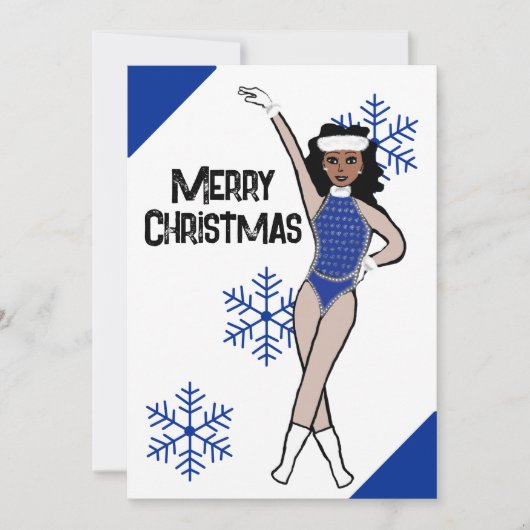 Carte de vacances Blue Snow Dancer (Devant)