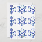 Carte de vacances Blue Snow Dancer B (Dos)