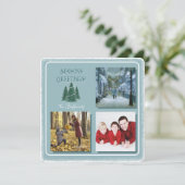 Carte de vacances Blue Spruce Magic Forest (Debout devant)