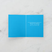 Carte de vacances Blue, Turquoise, Rose Word Art (Intérieur)