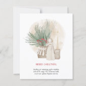 Carte de vacances Boho Angel Green (Devant)