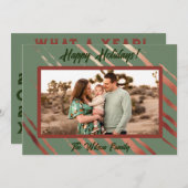 Carte de vacances Boho Desert Green (Devant / Derrière)