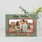 Carte de vacances Boho Desert Green (Debout devant)