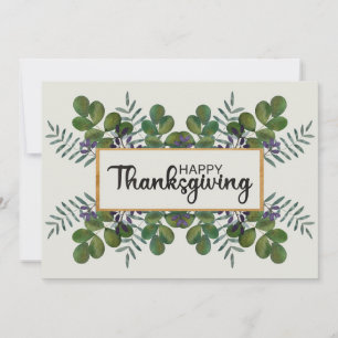 Carte de vacances bon thanksgiving