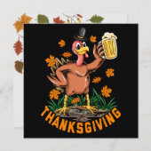 Carte de vacances bon thanksgiving (Devant / Derrière)