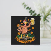 Carte de vacances bon thanksgiving (Debout devant)