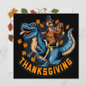 Carte de vacances bon thanksgiving (Devant / Derrière)