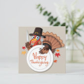 Carte de vacances bon thanksgiving (Debout devant)