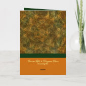 Carte de vacances bon thanksgiving (Dos)