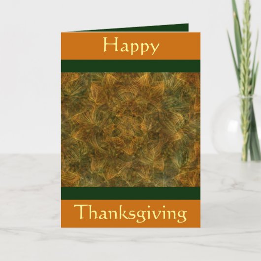 Carte de vacances bon thanksgiving (Devant)