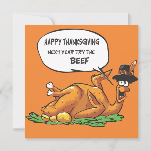 Carte de vacances bon thanksgiving (Devant)