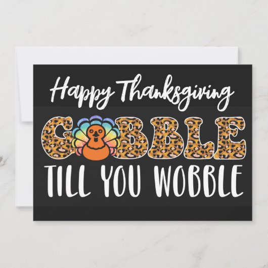 Carte de vacances bon thanksgiving (Devant)