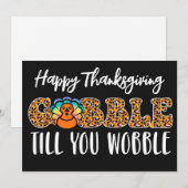 Carte de vacances bon thanksgiving (Devant / Derrière)