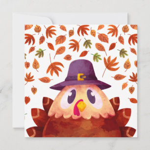 Carte de vacances bon thanksgiving