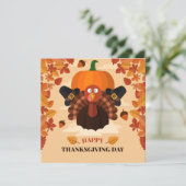 Carte de vacances bon thanksgiving (Debout devant)