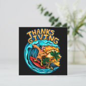 Carte de vacances bon thanksgiving (Debout devant)