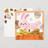 Carte de vacances bon thanksgiving (Devant / Derrière)