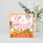 Carte de vacances bon thanksgiving (Debout devant)