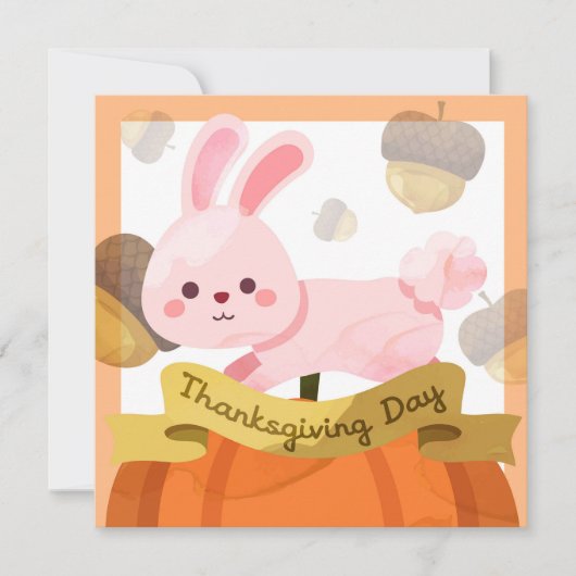 Carte de vacances bon thanksgiving (Devant)