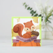 Carte de vacances bon thanksgiving (Debout devant)