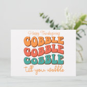 Carte de vacances bon thanksgiving (Debout devant)