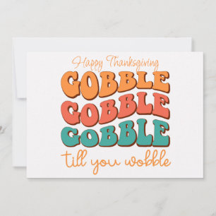 Carte de vacances bon thanksgiving
