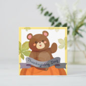 Carte de vacances bon thanksgiving (Debout devant)