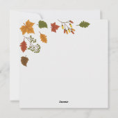 Carte de vacances bon thanksgiving (Dos)